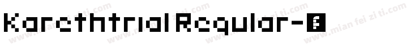 Karethtrial Regular字体转换